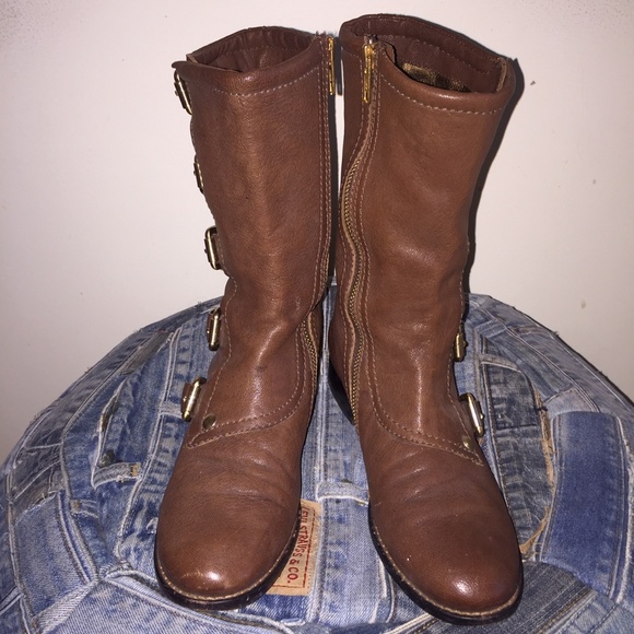 Cynthia Vincent   Twelfth St. Brown boots 6 - Picture 4 of 7
